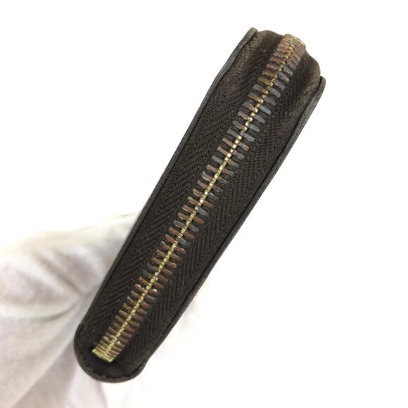Authentic Louis Vuitton Zippy Damier Ebene Leather Wallet jp170-111725 - Picture 7 of 16